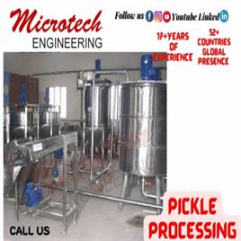 Semi automatic / manual Pickle Processing Plant, 100kg to 10 ton per hour