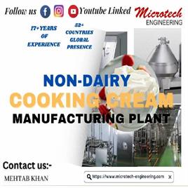 Milk Non-Dairy Cooking Cream Manufacturing Plant