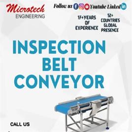 Microtech engineering New Inspection Belt Conveyor, For Pharma, Material Handling Capacity: Standard