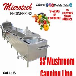 Ss Mushroom Canning Line, Size: Standard