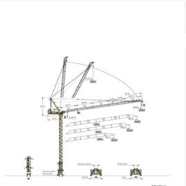 Luffing Tower Crane Potain ,10t, Mr160c,  Available For Sale