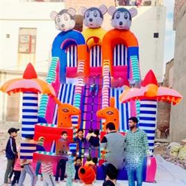 3 Line Inflatable Bouncy Slider