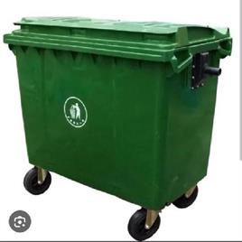 Green Plastic Dustbin