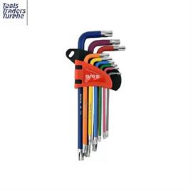 Yato Long Torx Tamperproof T10-T50, YT-05633 ( Set of 9 Pcs)