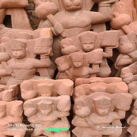 Red stone hanuman 2 feet