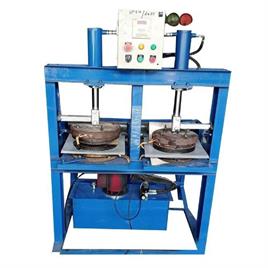 Daimond Die Thali  Hydraulic Double Die Semi Automatic Making Machine