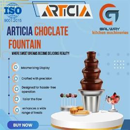 Round Articia Chocolate Fountain Machine, Capacity: 50kg / Hr