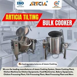 Capacity: 150 Litre LPG Articia Tilting Bulk Cooker, For Industrial