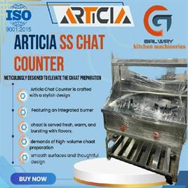 Articia Stainless Steel Chat Counter, For Restaurant