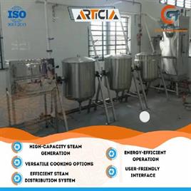 Stainless Steel Articia LPG Steam Commercial Cooking System