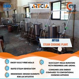 Stainless Steel Articia Steam Cooking Plant