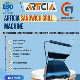 1000 W Articia Commercial Sandwich Griller, For Restaurant, 2