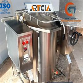 ArticiaTilting Boiling Pan, For Industrial, Capacity: 100 Litre