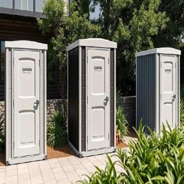 Panel Build 2 Compartment PUF Portable Toilet