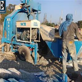 Diesel Mini Concrete Batching Plant RM 1050