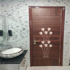 Wpc Glossy Wooden Bathroom Door