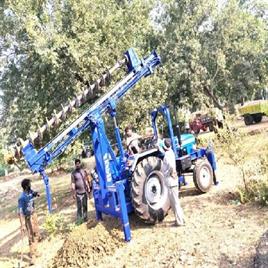 Mild Steel MS Tractor Attachment Piling Machine