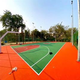 Synthetic Basketball court