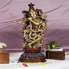 Krishna Brass God Idols, Size: 41 Inch X 29 Inch