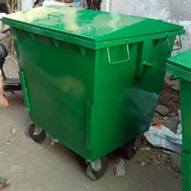 Mild Steel Open Top M S DUSTBIN (660-1100) LTR, For GARBAGE BOX