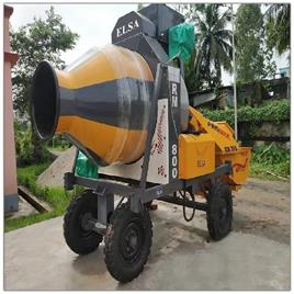 Diesel Semi-Automatic Reversible Drum Concrete Mixer, For Construction