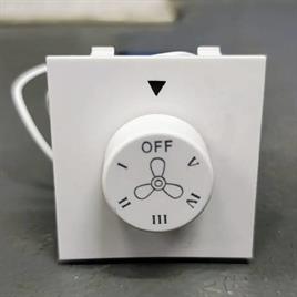 White Non Modular Fan Regulater Fans Regulator, Singal, 5