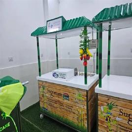 Stenles Steel Ganna Juice  Counter