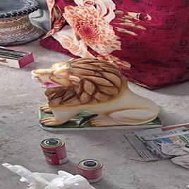 ⁠Lion Marble Statue