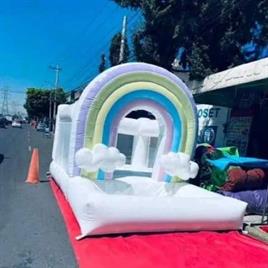 SRF 9x9 Feet Rainbow Theme Bouncy Castle