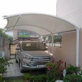 Under Light Weight Car Parking Structure