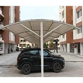 Under Light Weight Car Parking Structure
