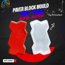 80Mm Plastic Zig Zag Mould, For Paver Block