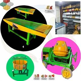 Utm Concrete Paver Block making machine, Semi Automatic