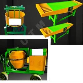 Manual Mild Steel Interlocking Paver Block Making Machine, Capacity: 1000-1500 Blocks per hour