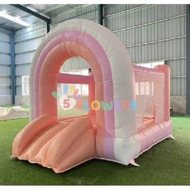 SRF 9x9 Feet Rainbow Theme Bouncy Castle
