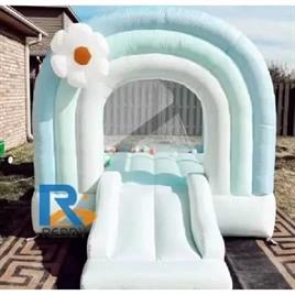 SRF 9x9 Feet Rainbow Theme Bouncy Castle