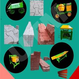 Mild Steel CONCRETE PAVER BLOCK MAKING MACHINE IN CHANDIGARH, For Construction, Capacity: 7000-80000