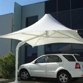 White Umbrella Car Parking Shed