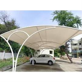 White Umbrella Car Parking Shed