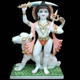 Marble Bhairav Murti Size 15 Inch
