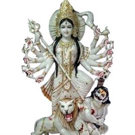 Marble Maisasuri Maa Murti 2 Feet
