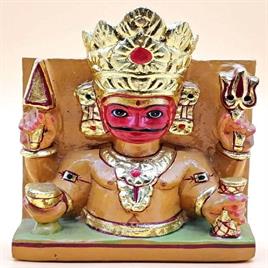 Marble Nakoda Bhairav Murti 1.5 Feet