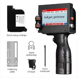 25mm Handheld Thermal Inkjet Printer With Solvent Ink Cartridge