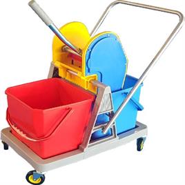 Double Bucket Wringer Trolley, For Hotels