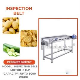 Stainless Steel Automatic Inspection Belt, For Commercial