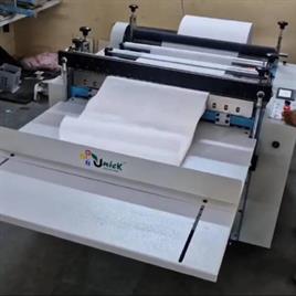 Non Woven Roll To Sheet Cutting Machine, Model Name/Number: Unick, Automation Grade: Automatic