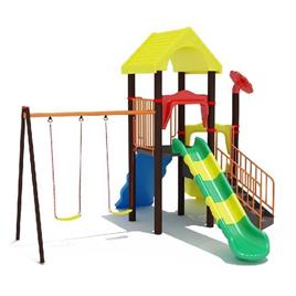 Multi play station dual swing &Dual slide