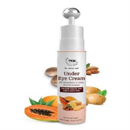 TNW-The Natural Wash Sun Under Eye Cream with Metallic Roll On | Reduces Dark Circles & Puffiness | Suitable for All Skin Types