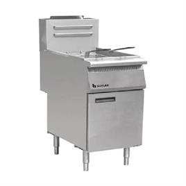 Floor standing Premium 18 litre Single Tank Gas Fryer with 2 baskets & 3 burners