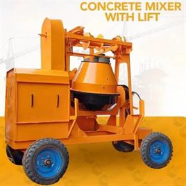 10 hp Diesel Lift Concrete Mixer Machine 45 Ft, 1800, Capacity: 560 Ltr